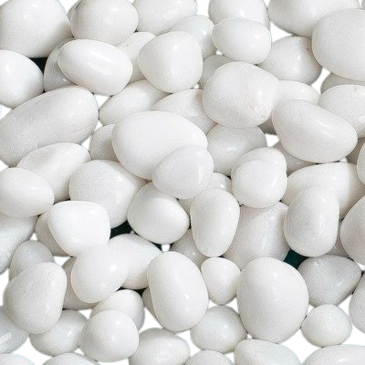 Decorative Onyx pebbles (white) 1kg