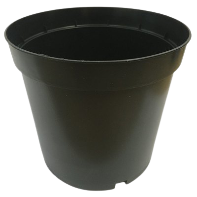 Plastic Pot (Round ) (Black) (set of 5)