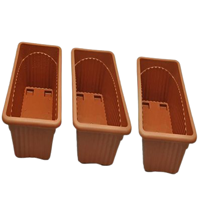 Rectangular Plastic Planter - (set of 3)